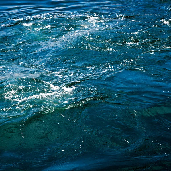 Blick Von Oben Auf Meer Oder Meerwasser Blaue Salzwassertextur — Stockfoto