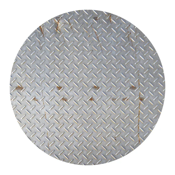 Textura Metálica Placa Piso Acero Inoxidable Con Patrón Diamante Golpeado —  Fotos de Stock
