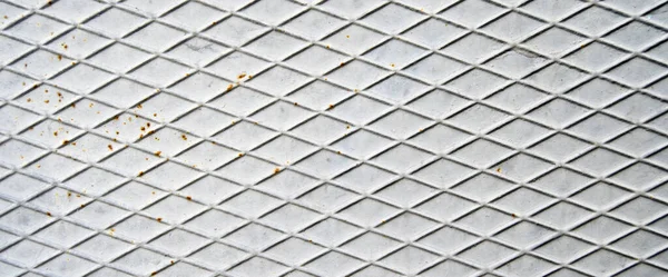 Roestig Wit Geschilderd Metalen Plaat Oppervlak Rusty Metalen Textuur Achtergrond — Stockfoto