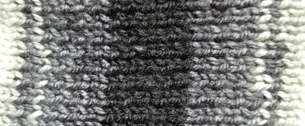 Pattern Fabric Made Wool Handmade Knitted Fabric Grey Wool Background — Stock Photo, Image