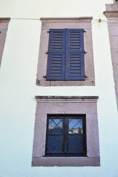 Ayvalik Cunda Adasi Localizado Antiga Casa Antiga Janelas Madeira Moda — Fotografia de Stock