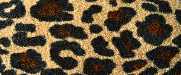 纺织品质感粗纺 豹毛织物质感极强 蓝色织物宏观裁剪质量高 — 图库照片