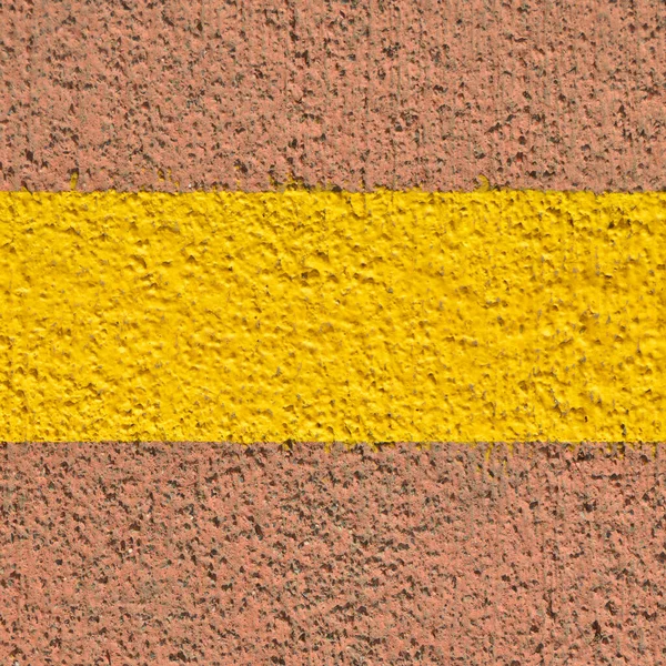 Clean Asphalt Yellow Line Road Texture Background Appearance Red Asphalt — Foto Stock