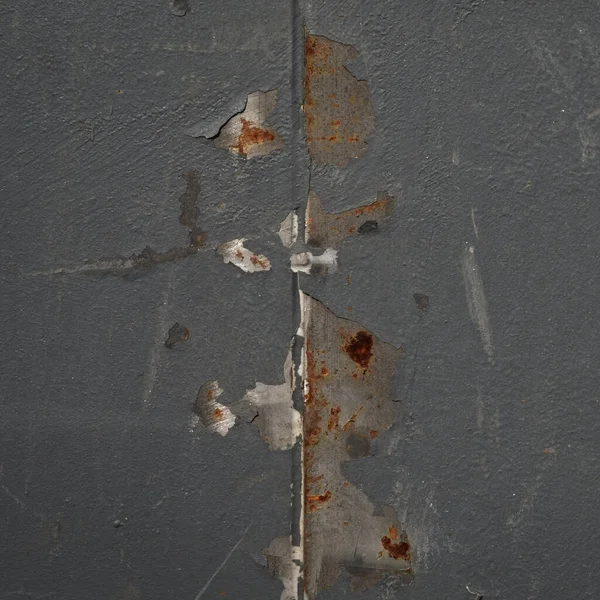 Rusty Grey Painted Metal Plate Surface Rusty Metal Texture Background — Fotografia de Stock