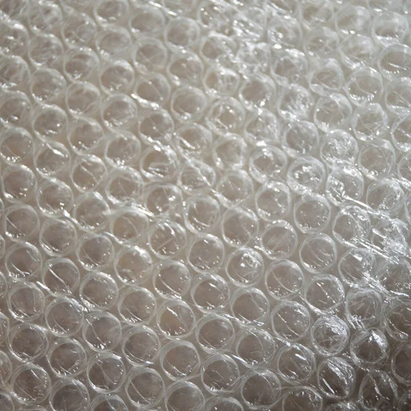 Plastic Air Bubble Protection Foil Wrap Texture Background Air Bubble — Stock Photo, Image