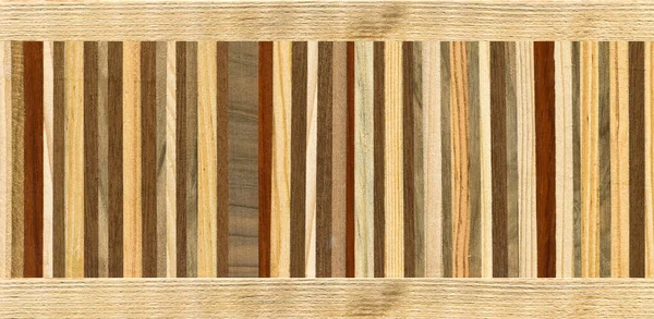 Houten Marquetry Patronen Gemaakt Van Combinatie Van Verschillende Houtsoorten Houten — Stockfoto