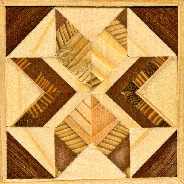 Drewniana Markiza Wzory Stworzone Połączenia Różnych Lasów Drewniana Podłoga Parkiet — Zdjęcie stockowe
