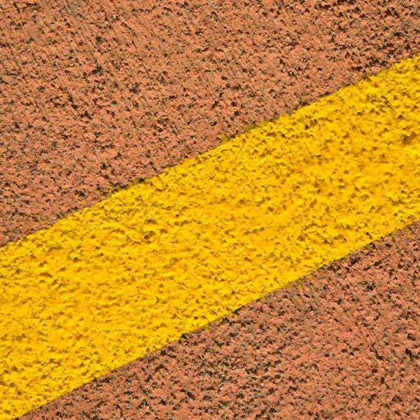 Limpie Textura Del Camino Línea Amarilla Del Asfalto Con Aspecto — Foto de Stock