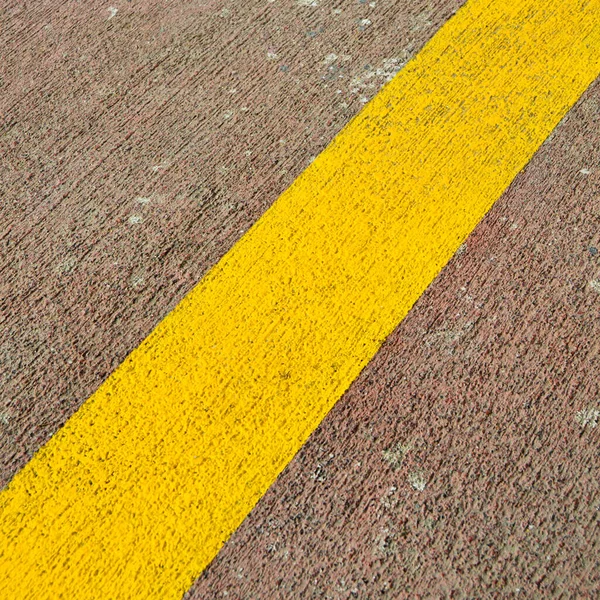 Clean Asphalt Yellow Line Road Texture Background Appearance Asphalt Line — Stock Photo, Image
