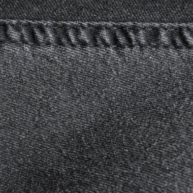 Dikiş siyah kot pantolon kumaş kumaş arka plan ve duvar kağıdı