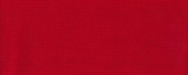 Textura Têxtil Cor Vermelha Tecido Grosso Tiro Macro Tecido Azul — Fotografia de Stock