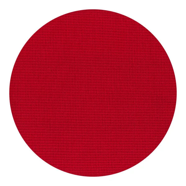 赤の丸みのある織物の質感粗い生地 高品質の青のファブリックマクロ撮影 — ストック写真
