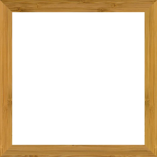 Wooden Bamboo Square Frame Wooden Bamboo Frame Made Combination Different — Stock Photo, Image