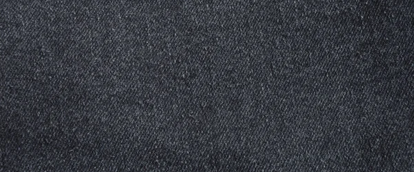 Seamless Black Denim Cotton Jeans Fabric Texture Background Wallpaper — Stock Photo, Image