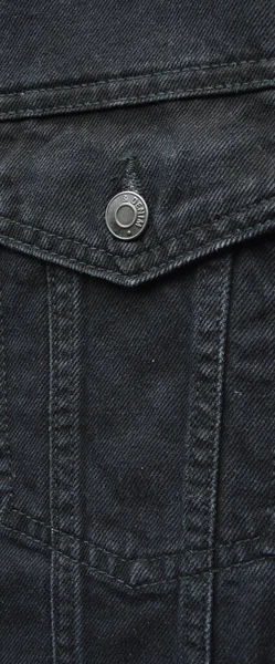 Černé Džíny Džíny Bunda Kapsa Zadek Detail Džíny Textura — Stock fotografie