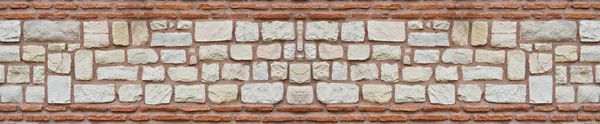 Sturdy Yellow Beige Cut Stone Brick Wall Good Backgrounds Seamless — Stock Photo, Image