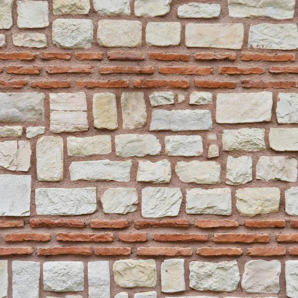Solidna Żółto Beżowa Ściana Cegły Nadaje Się Tło Bez Szwu — Zdjęcie stockowe