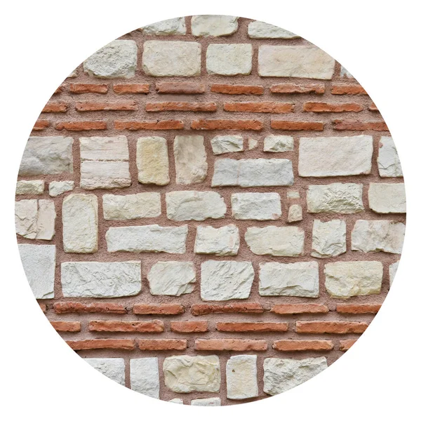 Robusto Muro Mattoni Pietra Taglio Giallo Beige Adatto Sfondi Allineato — Foto Stock
