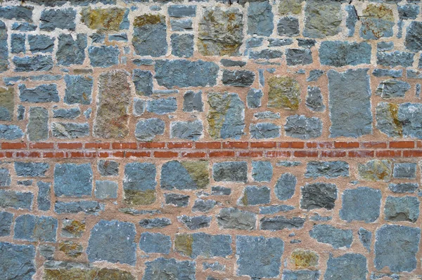 Sturdy Blue Gray Cut Stone Brick Wall Good Backgrounds Seamless — Stock Photo, Image