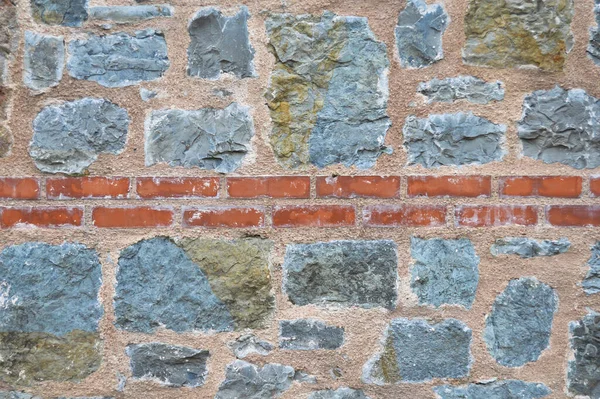 Solidna Niebiesko Szara Ściana Cegły Nadaje Się Tło Bez Szwu — Zdjęcie stockowe