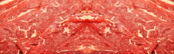 Schoon Zeer Vers Rood Rauw Rundvlees Rauw Rood Vlees Textur — Stockfoto