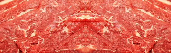 Clean Very Fresh Red Raw Meat Beef Raw Red Meat — Fotografia de Stock