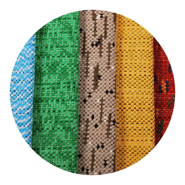 Tapete Colorido Artesanal Tecidos Tapetes Texturas Tapetes Coloridas Piso Textura — Fotografia de Stock