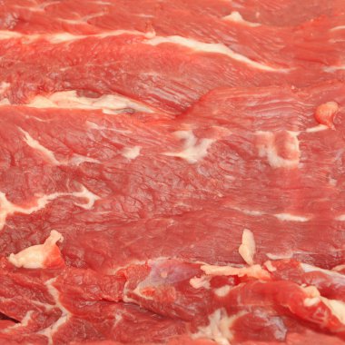 Çok taze kırmızı çiğ et, kırmızı çiğ et dokusu.
