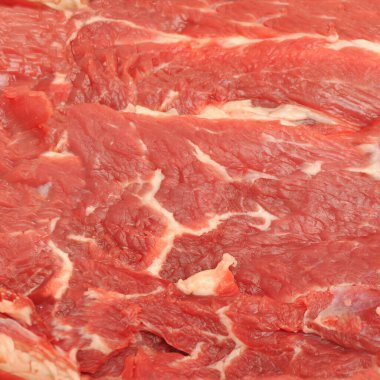 Çok taze kırmızı çiğ et, kırmızı çiğ et dokusu.