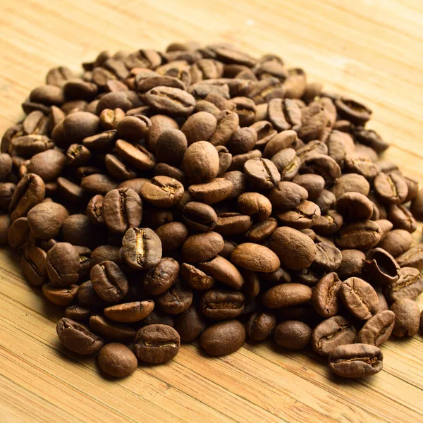 Óvatosan Válogatott Pörkölt Friss Kávébab Alapon — Stock Fotó