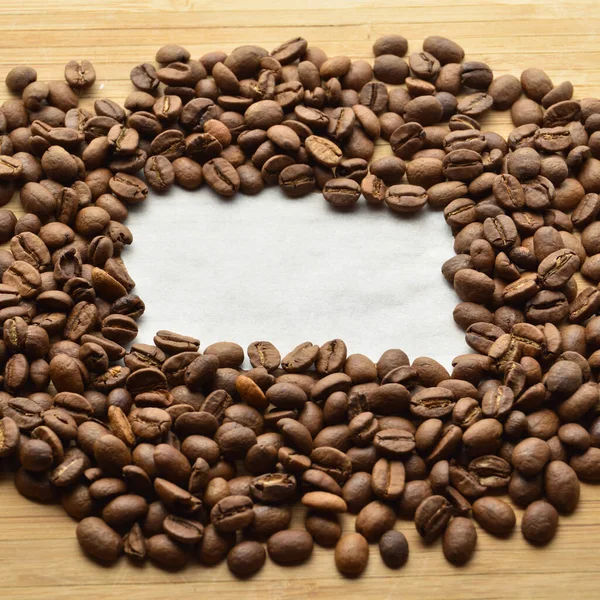 Sorgfältig Ausgewählte Und Geröstete Frische Kaffeebohnen Platz Zum Schreiben Kaffeebohnen — Stockfoto