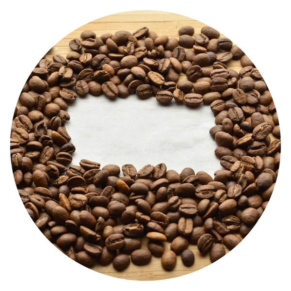 Sorgfältig Ausgewählte Und Geröstete Frische Kaffeebohnen Platz Zum Schreiben Kaffeebohnen — Stockfoto