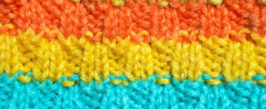 Yünden desenli kumaş. El yapımı kumaş rengi yün arkaplan dokusu