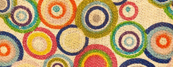 Colorful Textile Woven Linen Fabric High Quality Jute Fabric Macro — Stock Photo, Image