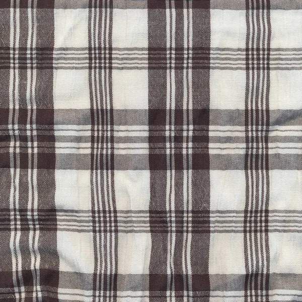 Black White Classic Plaid Fabric Background Pattern Geometric Abstract Design — Stockfoto