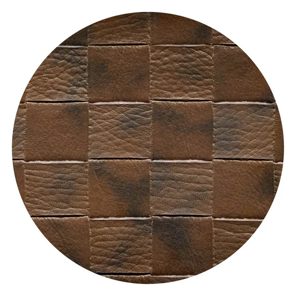 Imitation Cowhide Brown Texture Close Useful Background Any Design Work — 图库照片