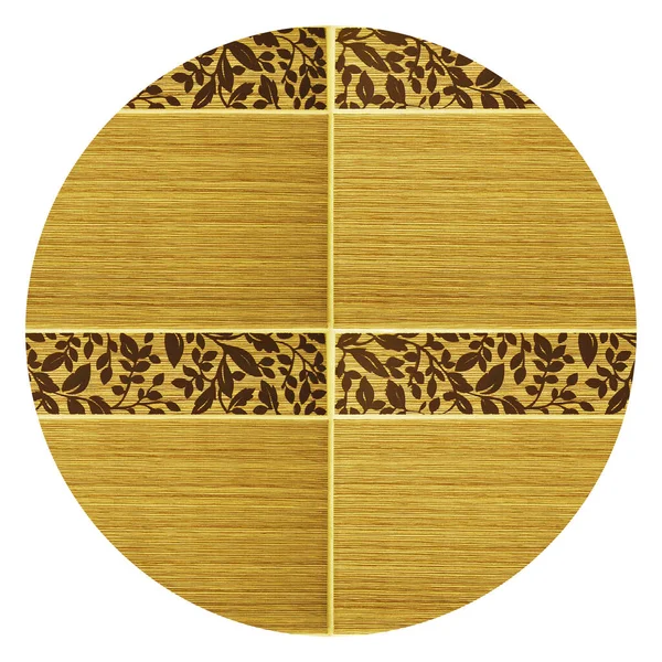 Beige Circle Ceramic Bordure Tile Seamless Can Used Indoors Outdoors — Fotografia de Stock