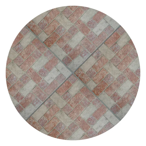 Beige Red Circle Ceramic Tile Seamless Can Used Indoors Outdoors — Stok fotoğraf