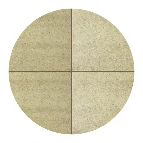 Beige Circle Ceramic Tile Seamless Can Used Indoors Outdoors Wall — Fotografia de Stock