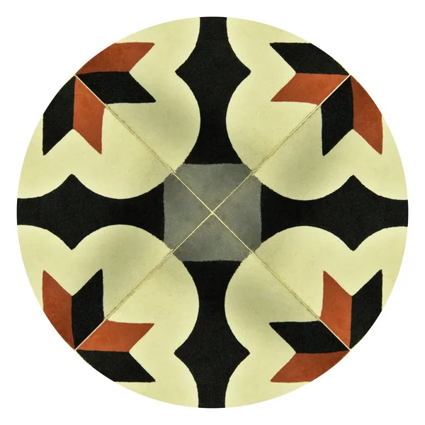 Used Indoors Outdoors Tile Vintage Ceramic Seamless Geometric Shapes Seamless — Stock fotografie