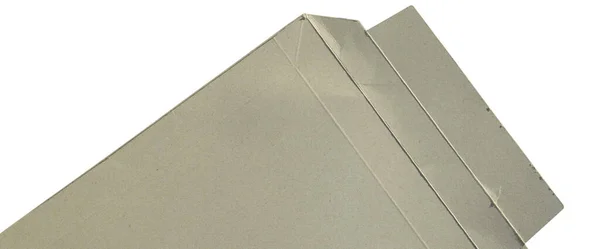 Beyaz Arka Planda Beyaz Karton Bir Zarf Şirket Yazışmalarında Kullanılabilir — Stok fotoğraf