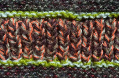 Yünden desenli kumaş. El yapımı kumaş rengi yün arkaplan dokusu