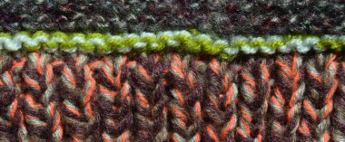 Yünden desenli kumaş. El yapımı kumaş rengi yün arkaplan dokusu