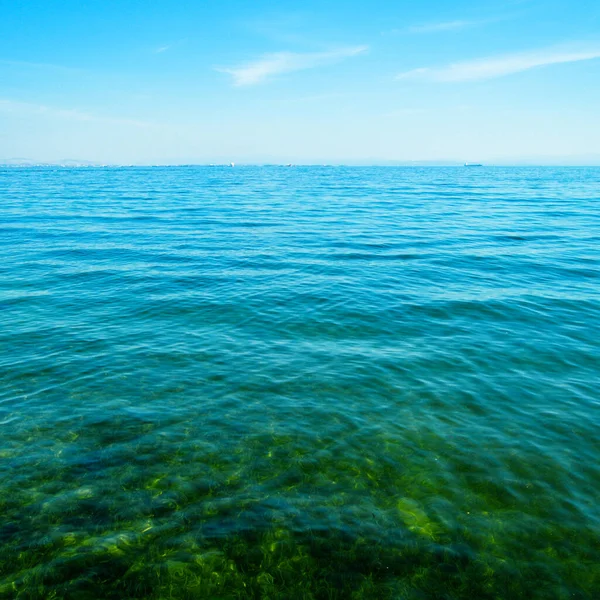 Top View Sea Ocean Water Blue Salty Sea Water Texture — Fotografia de Stock