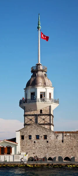 Maiden Tower Kiz Kulesi Located Small Island Middle Sea Bust — Photo