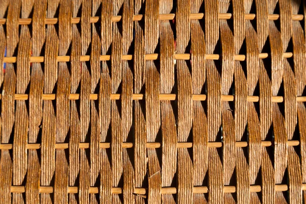 Rotan Rieten Textuur Met Handgemaakte Traditionele Droge Takken Rieten Bruine — Stockfoto