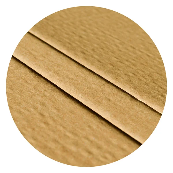 Brown Beige Corrugated Cardboard Very Suitable Transparent Background — Stock Photo, Image