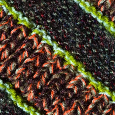 Yünden desenli kumaş. El yapımı kumaş rengi yün arkaplan dokusu