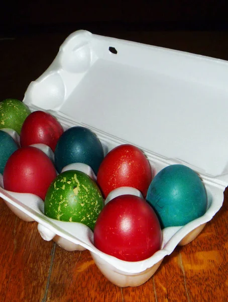 Dyed Egg Day Easte Food Black Background Royalty Free Stock Images