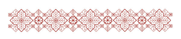 Frame with elements of Latvian ornament